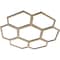 Ekena Millwork Florin Wood Fretwork Pierced Ceiling Medallion, Hickory, 16"OD x 6 7/8"ID x 1/4"T CMWP16X16X0250FOHI - alternate 3